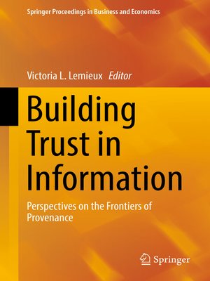 cover image of Building Trust in Information